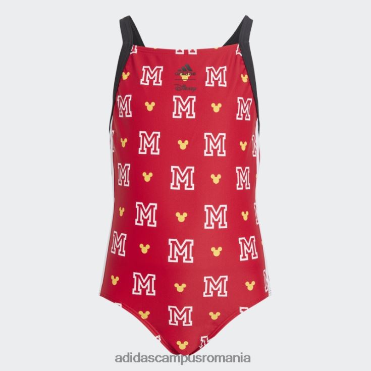 adidas campus romania x disney mickey mouse monogram costum de baie stacojiu copii stacojiu/alb J266N219158