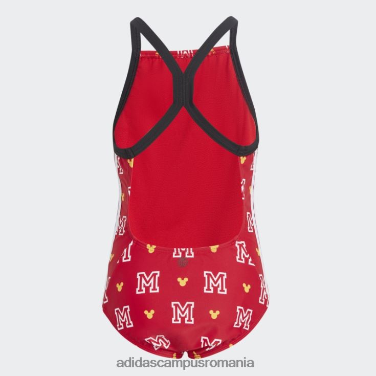 adidas campus romania x disney mickey mouse monogram costum de baie stacojiu copii stacojiu/alb J266N219158