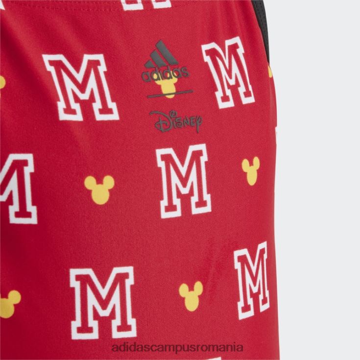 adidas campus romania x disney mickey mouse monogram costum de baie stacojiu copii stacojiu/alb J266N219158