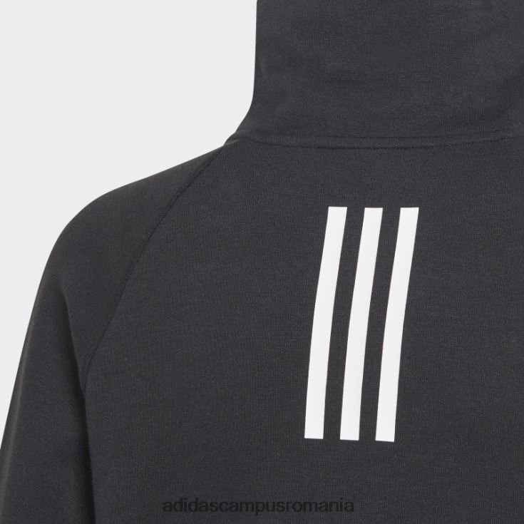 adidas campus romania xfg, buzunar cu fermoar, negru copii alb negru J266N219010