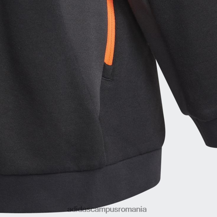 adidas campus romania xfg, buzunar cu fermoar, negru copii alb negru J266N219010