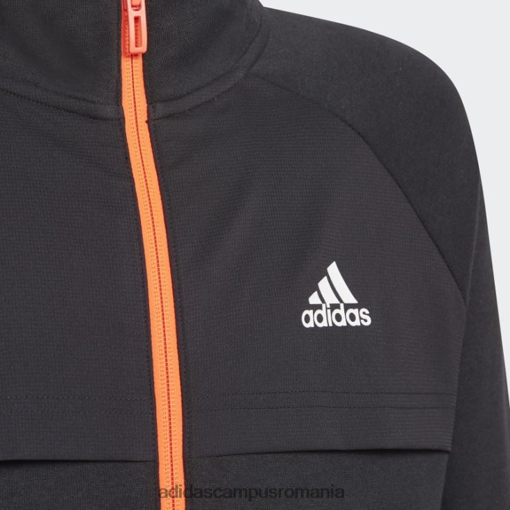 adidas campus romania xfg, buzunar cu fermoar, negru copii alb negru J266N219010