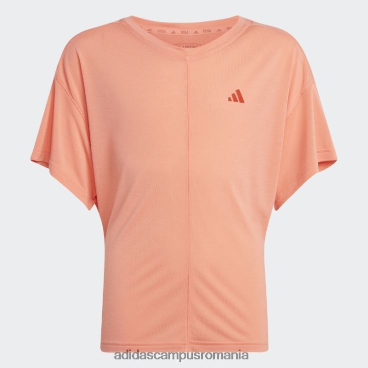 adidas campus romania yoga aeroready loose tee coral copii coral J266N212085