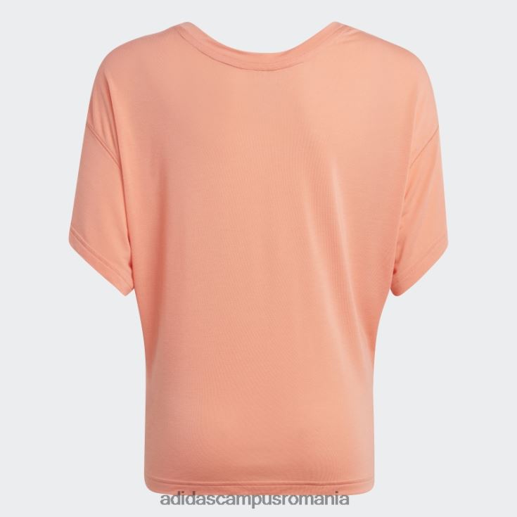 adidas campus romania yoga aeroready loose tee coral copii coral J266N212085