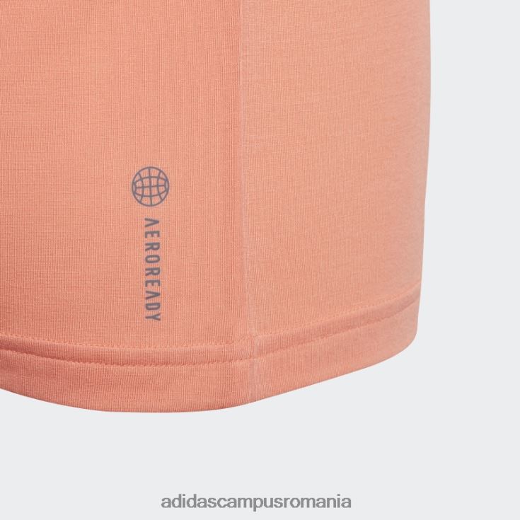 adidas campus romania yoga aeroready loose tee coral copii coral J266N212085