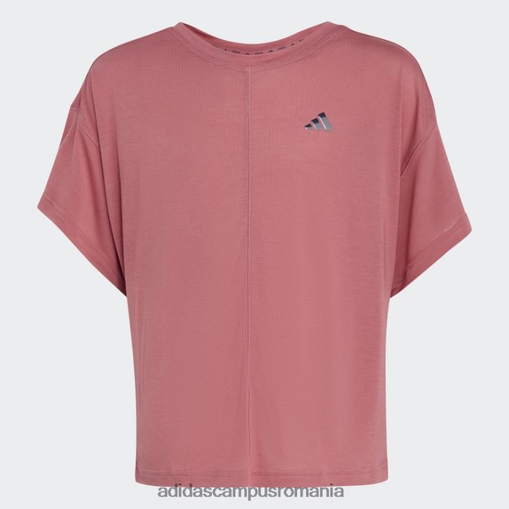 adidas campus romania yoga aeroready loose tee roz copii roz J266N212133