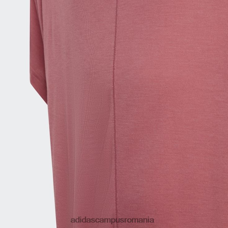 adidas campus romania yoga aeroready loose tee roz copii roz J266N212133