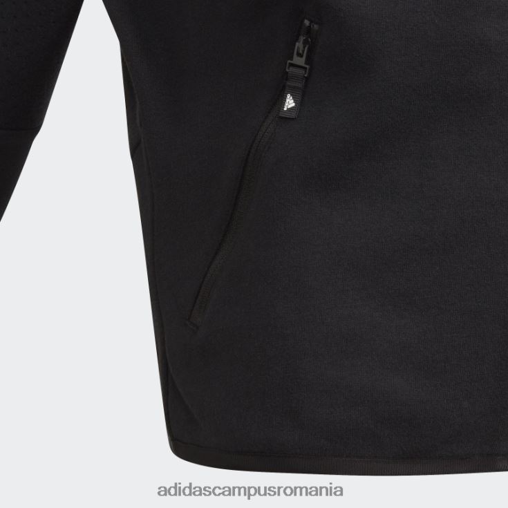 adidas campus romania z.n.e. hanorac largi cu fermoar complet negru de modă copii alb negru J266N219269