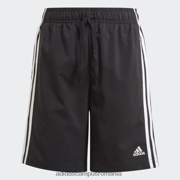 adidas campus romania esențiale pantaloni scurți chelsea cu 3 dungi negru fashion copii alb negru J266N211654