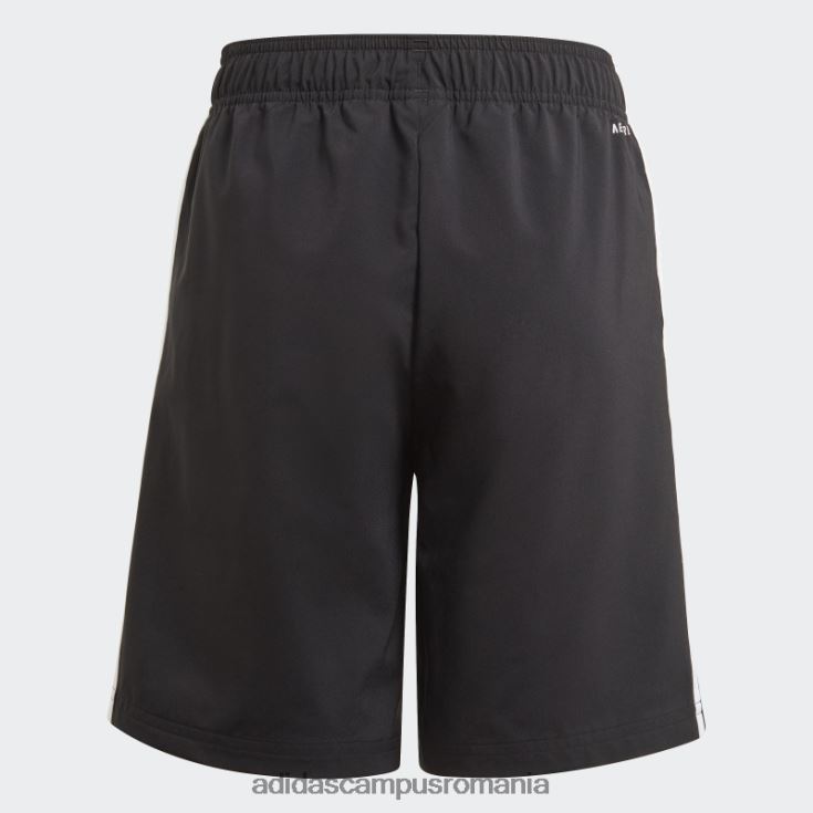 adidas campus romania esențiale pantaloni scurți chelsea cu 3 dungi negru fashion copii alb negru J266N211654