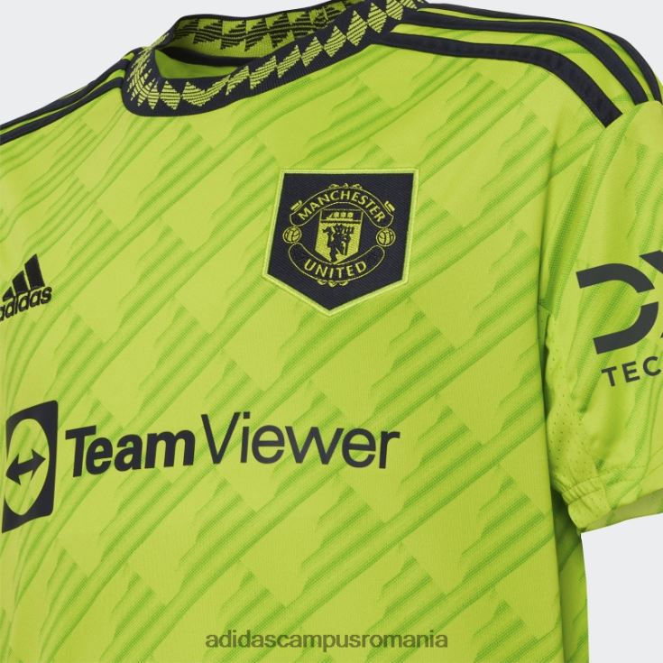 adidas campus romania Manchester United 22/23 al treilea tricou slime elegant copii slime J266N218301