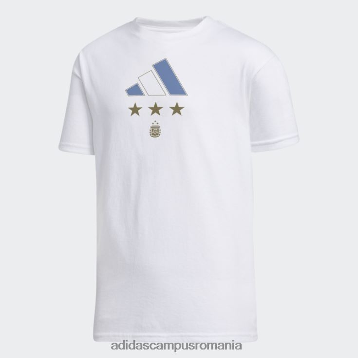 adidas campus romania Tricou alb al câștigătorilor din Argentina 2022 copii alb/socr-arq-sax J266N211635