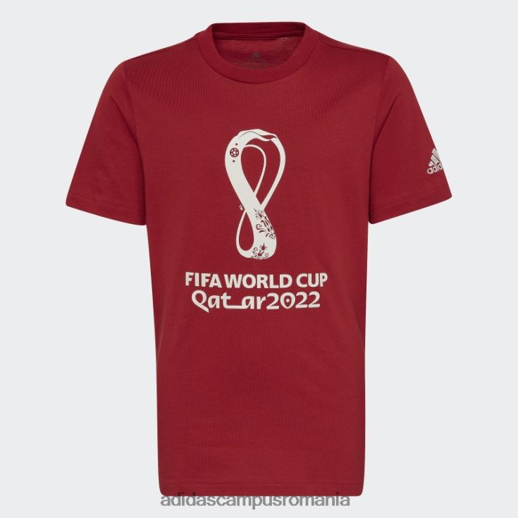 adidas campus romania Tricou emblema oficial al Cupei Mondiale FIFA 2022 maro adidas copii maro J266N211940