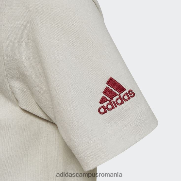 adidas campus romania Tricou emblema oficial al Cupei Mondiale FIFA 2022, talc copii talc J266N212037