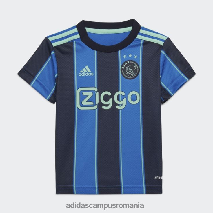 adidas campus romania ajax amsterdam 21/22 deplasare kit pentru bebeluși albastru strălucitor adidas copii strălucire albastru/cerneală J266N218960