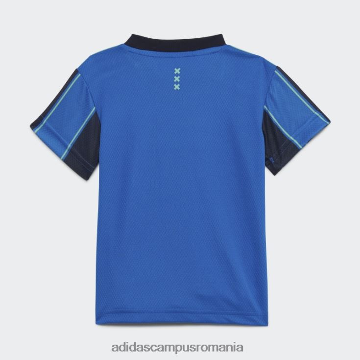 adidas campus romania ajax amsterdam 21/22 deplasare kit pentru bebeluși albastru strălucitor adidas copii strălucire albastru/cerneală J266N218960