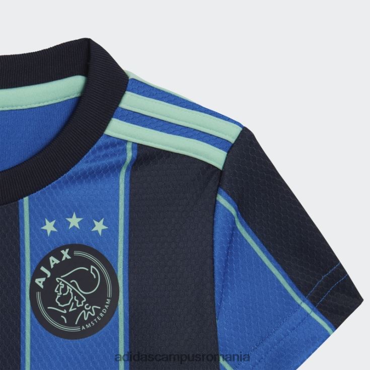 adidas campus romania ajax amsterdam 21/22 deplasare kit pentru bebeluși albastru strălucitor adidas copii strălucire albastru/cerneală J266N218960