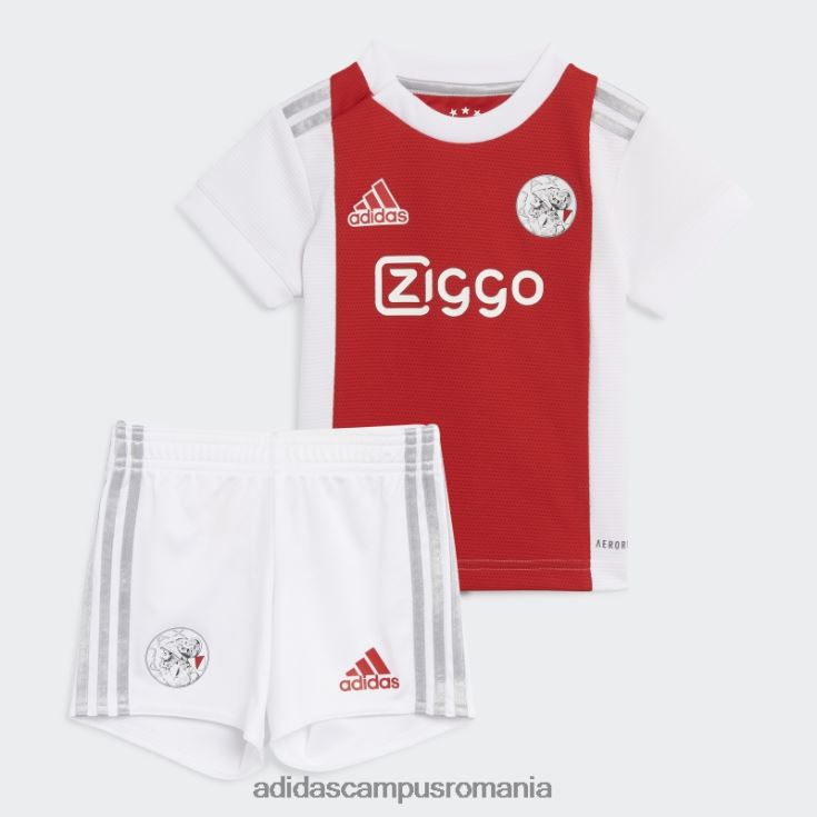 adidas campus romania ajax amsterdam 21/22 home kit bebelusi alb adidas copii alb roșu J266N218996