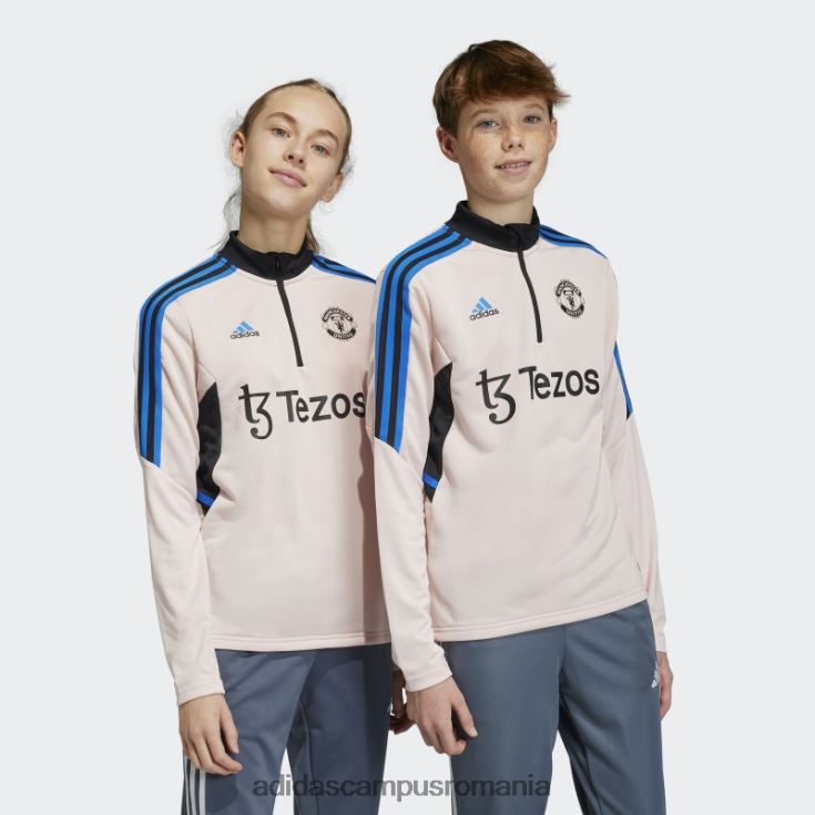 adidas campus romania bluză de antrenament condivo 22 manchester united roz gheață copii roz ca gheață J266N218358