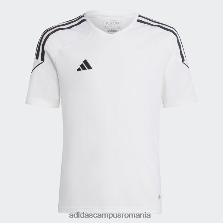 adidas campus romania fashion tiro 23 tricou liga negru copii alb negru J266N211668