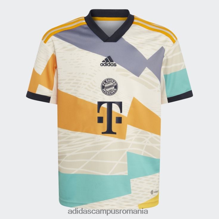 adidas campus romania fc bayern 22/23 al patrulea tricou alb fierbinte copii alb J266N218720