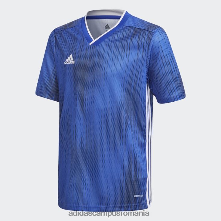 adidas campus romania hot tiro 19 tricou alb copii albastru îndrăzneț/alb J266N212021