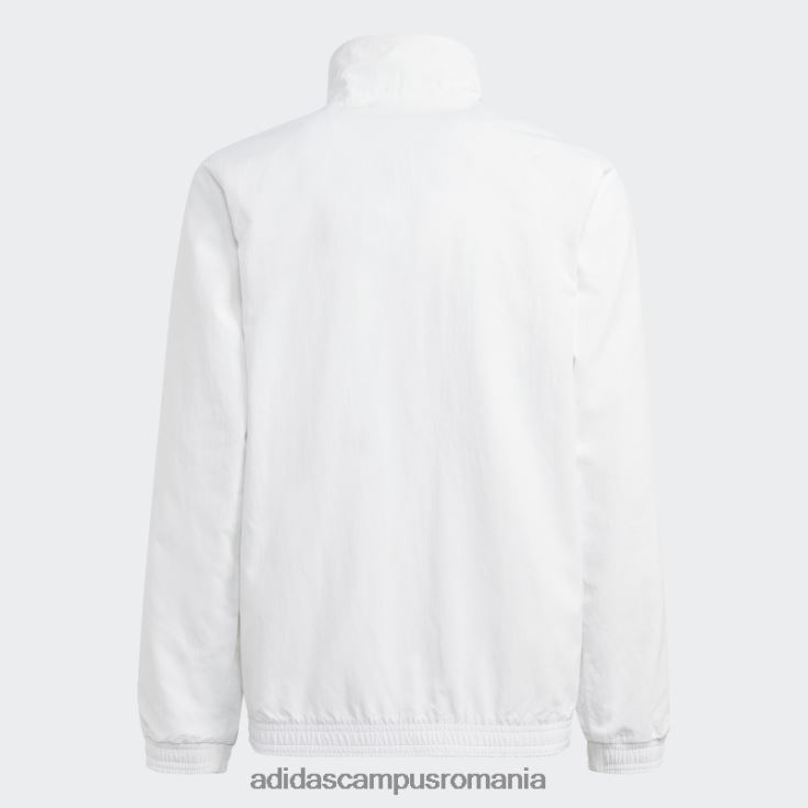 adidas campus romania jachetă albă cu imnul real madrid copii alb J266N218677