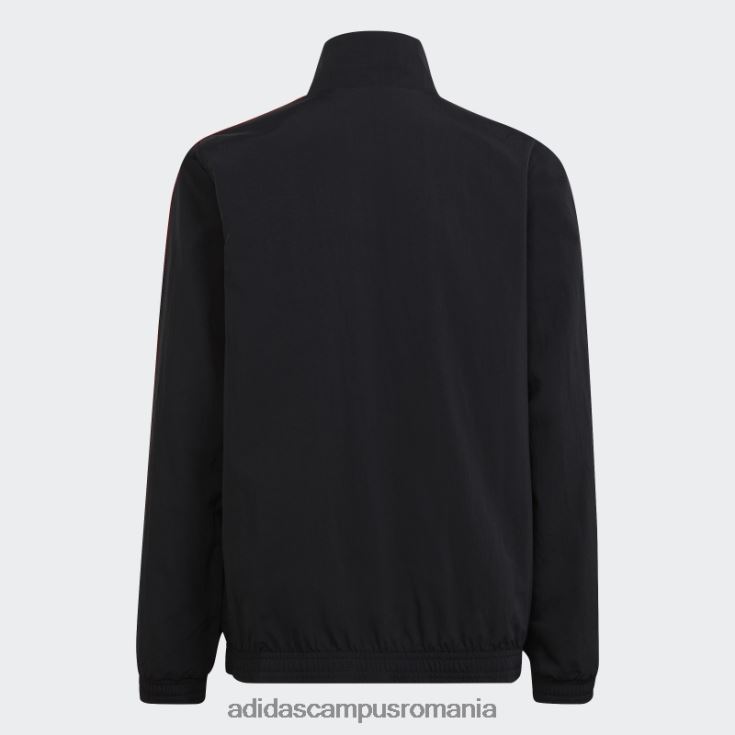 adidas campus romania jachetă neagră cu imnul manchester united copii negru J266N218406