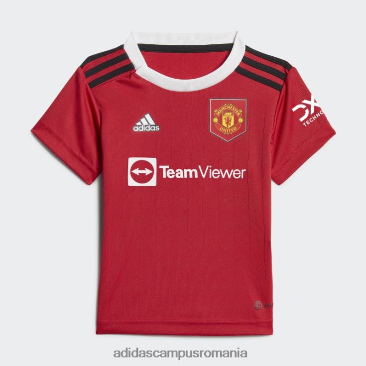 adidas campus romania kit manchester united 22/23 acasă pentru bebeluși roșu real copii roșu/alb real J266N218464