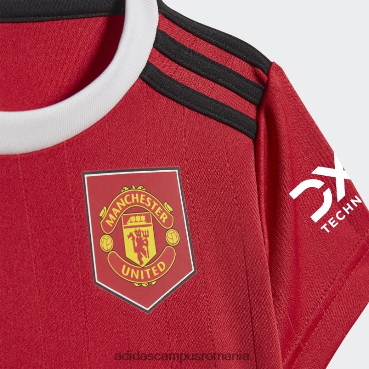 adidas campus romania kit manchester united 22/23 acasă pentru bebeluși roșu real copii roșu/alb real J266N218464