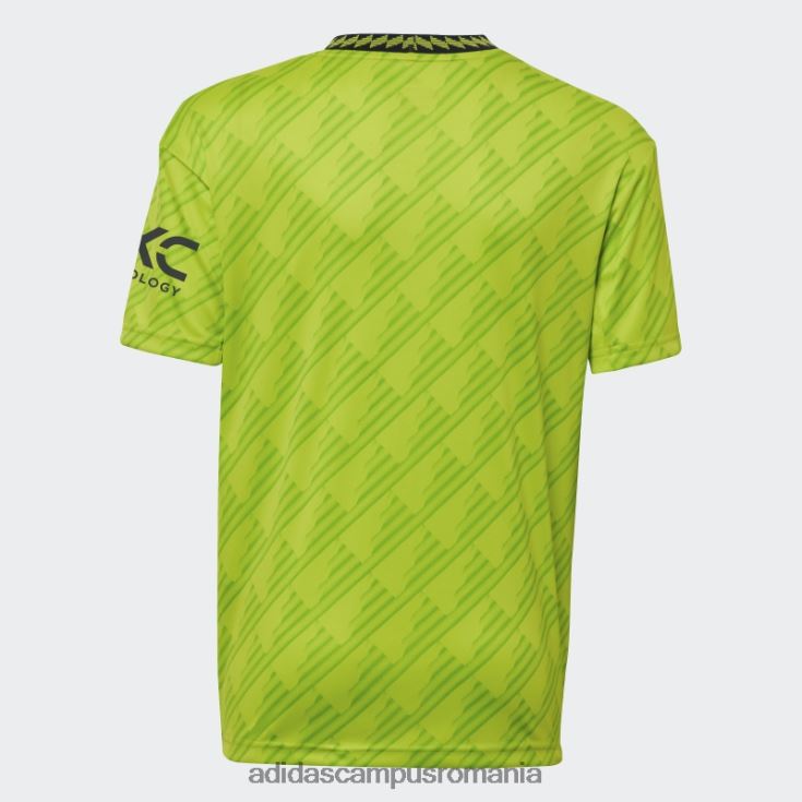 adidas campus romania manchester united 22/23 al treilea tricou slime fierbinte copii slime J266N23392