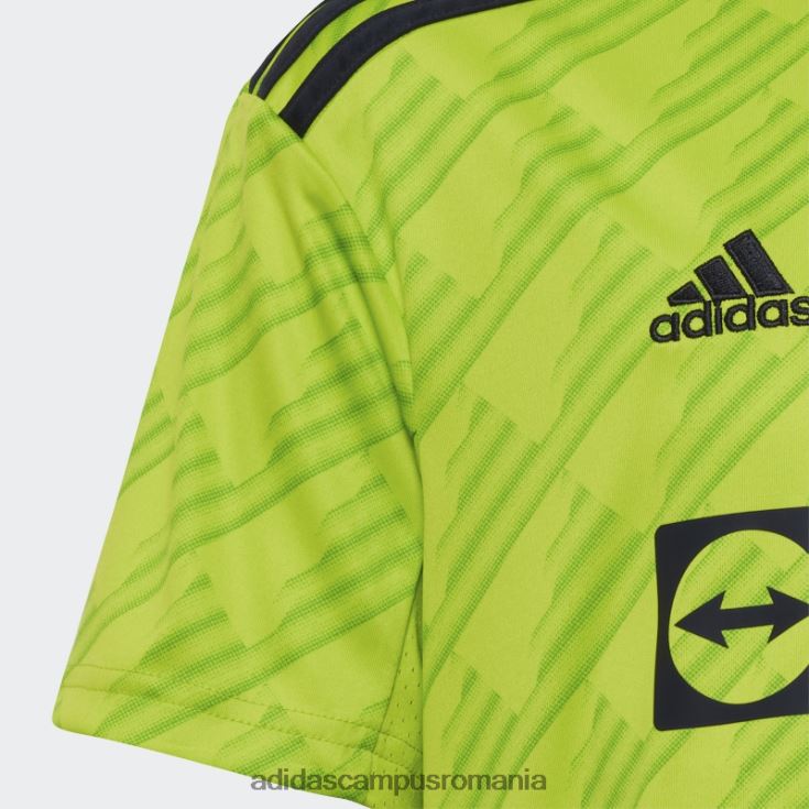 adidas campus romania manchester united 22/23 al treilea tricou slime fierbinte copii slime J266N23392