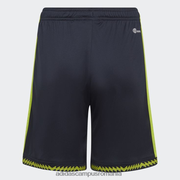 adidas campus romania manchester united 22/23 treilea pantaloni scurți slime copii slime J266N218302