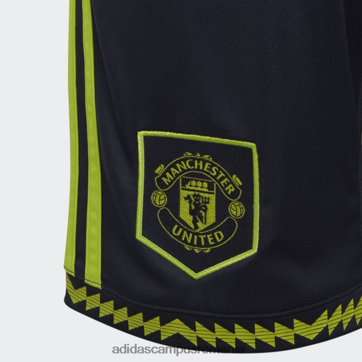 adidas campus romania manchester united 22/23 treilea pantaloni scurți slime copii slime J266N218302