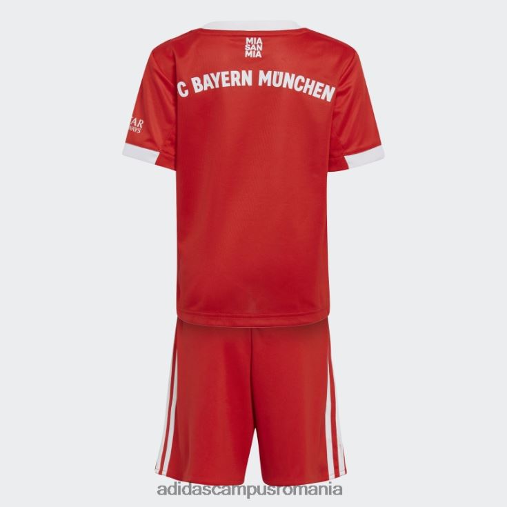 adidas campus romania mini kit fc bayern 22/23 home roșu copii roșu J266N218775