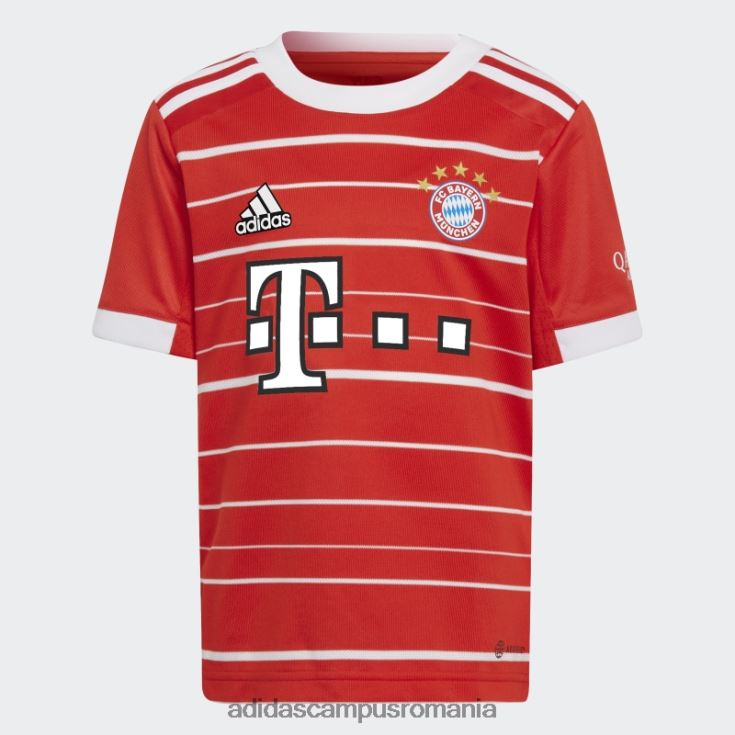 adidas campus romania mini kit fc bayern 22/23 home roșu copii roșu J266N218775