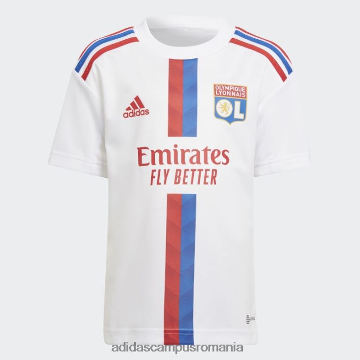 adidas campus romania mini kit home alb olympique lyonnais 22/23 adidas copii alb J266N218753