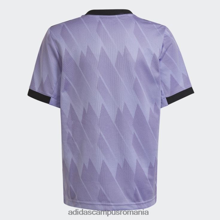 adidas campus romania mov deschis real madrid 22/23 deplasare tricou moda copii violet deschis J266N23365