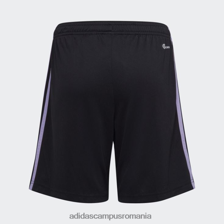 adidas campus romania olympique lyonnais 22/23 treilea pantaloni scurți negru copii negru J266N218776