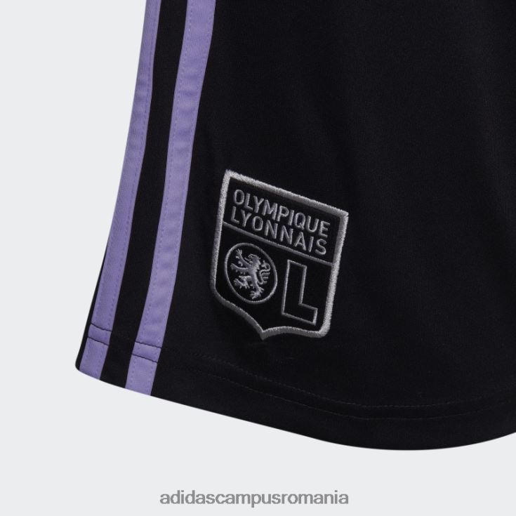 adidas campus romania olympique lyonnais 22/23 treilea pantaloni scurți negru copii negru J266N218776