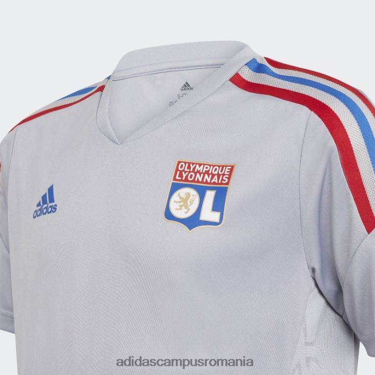 adidas campus romania olympique lyonnais condivo 22 tricou de antrenament argintiu fierbinte copii argint J266N218774