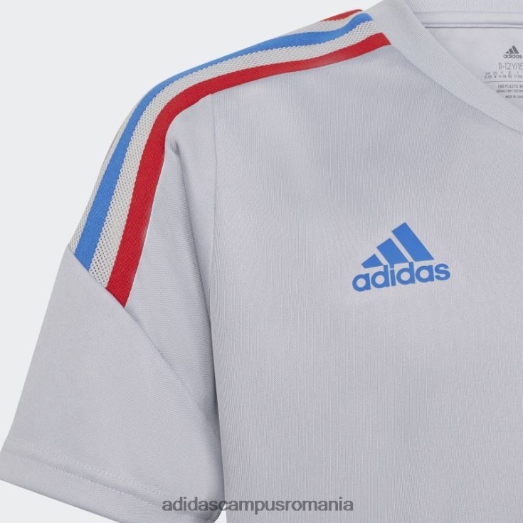 adidas campus romania olympique lyonnais condivo 22 tricou de antrenament argintiu fierbinte copii argint J266N218774