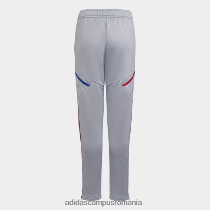adidas campus romania olympique lyonnais tiro 21 pantaloni de antrenament argintiu copii argint J266N218788