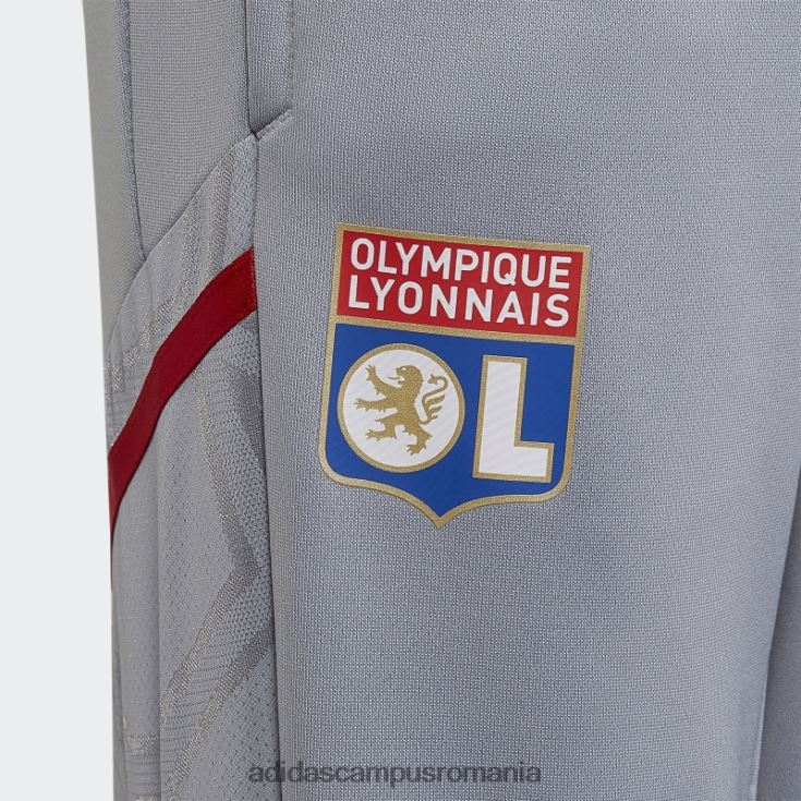 adidas campus romania olympique lyonnais tiro 21 pantaloni de antrenament argintiu copii argint J266N218788