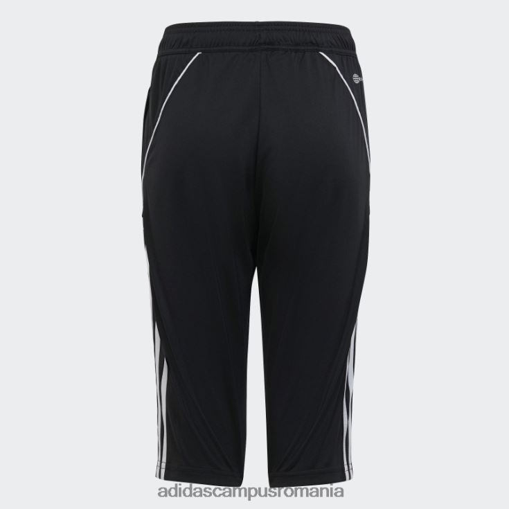 adidas campus romania pantaloni negri tiro 23 liga 3/4 eleganti copii negru J266N211734