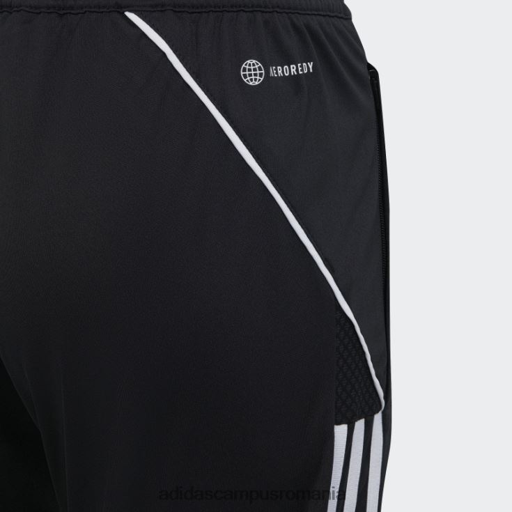 adidas campus romania pantaloni negri tiro 23 liga 3/4 eleganti copii negru J266N211734