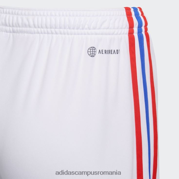 adidas campus romania pantaloni scurți de acasă alb Olympique Lyonnais 22/23 copii alb J266N218791