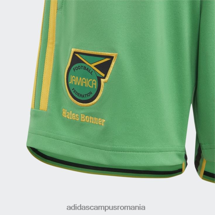adidas campus romania pantaloni scurți de acasă jamaica 23 verde copii verde J266N218506