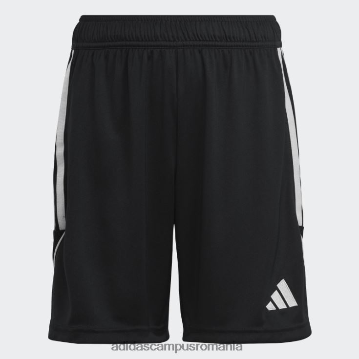 adidas campus romania pantaloni scurți din liga tiro 23 negru elegant copii alb negru J266N211581