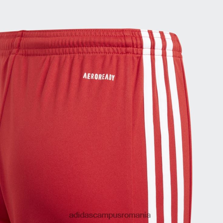 adidas campus romania pantaloni scurți roșii squadra 21 copii rosu alb J266N211855